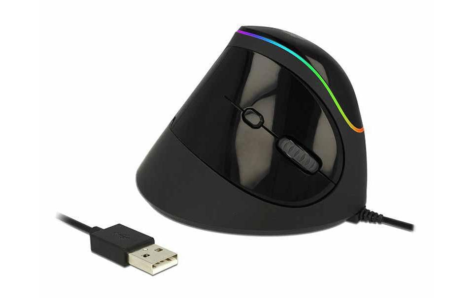 Delock Souris ergonomique 12597 USB RGB
