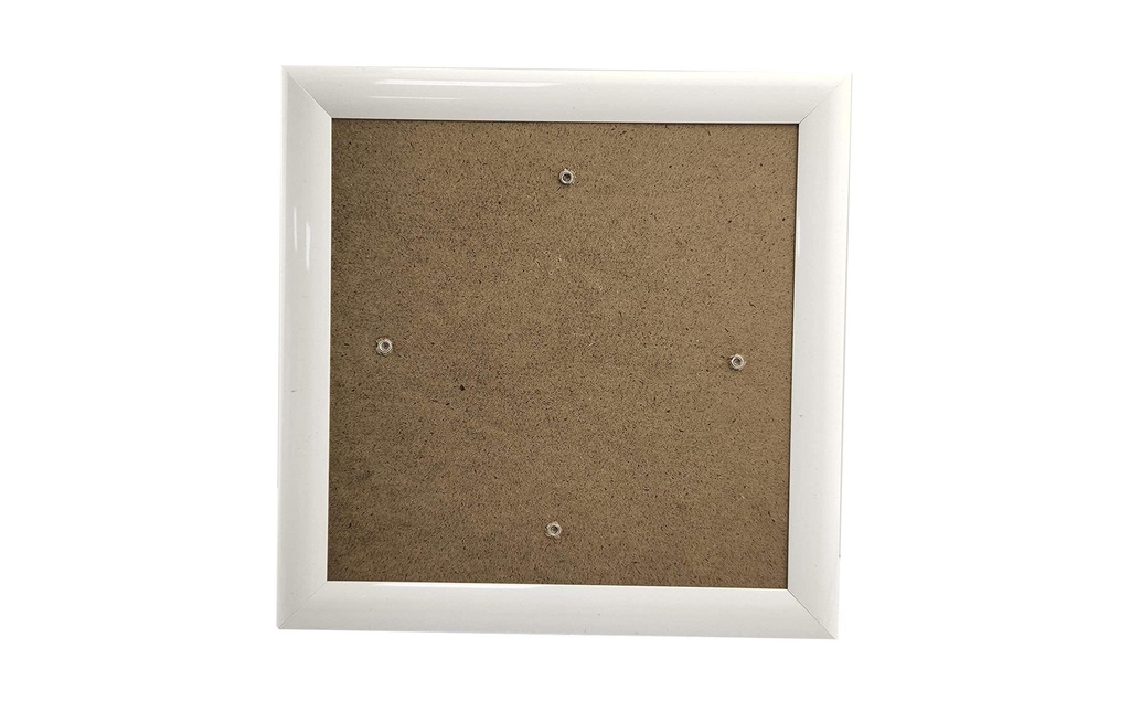CRAFT Buddy Accessoires pour bricolage Cadre Crystal Art Blanc 21 x 21 cm