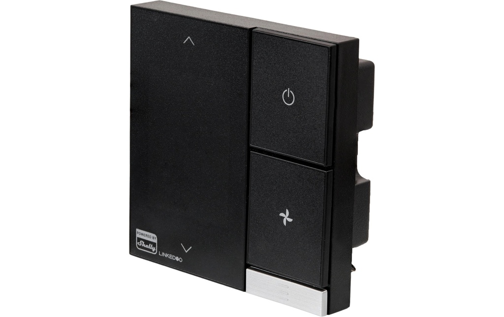 Shelly Thermostat intelligent Smart HVAC, LinkedGo Noir