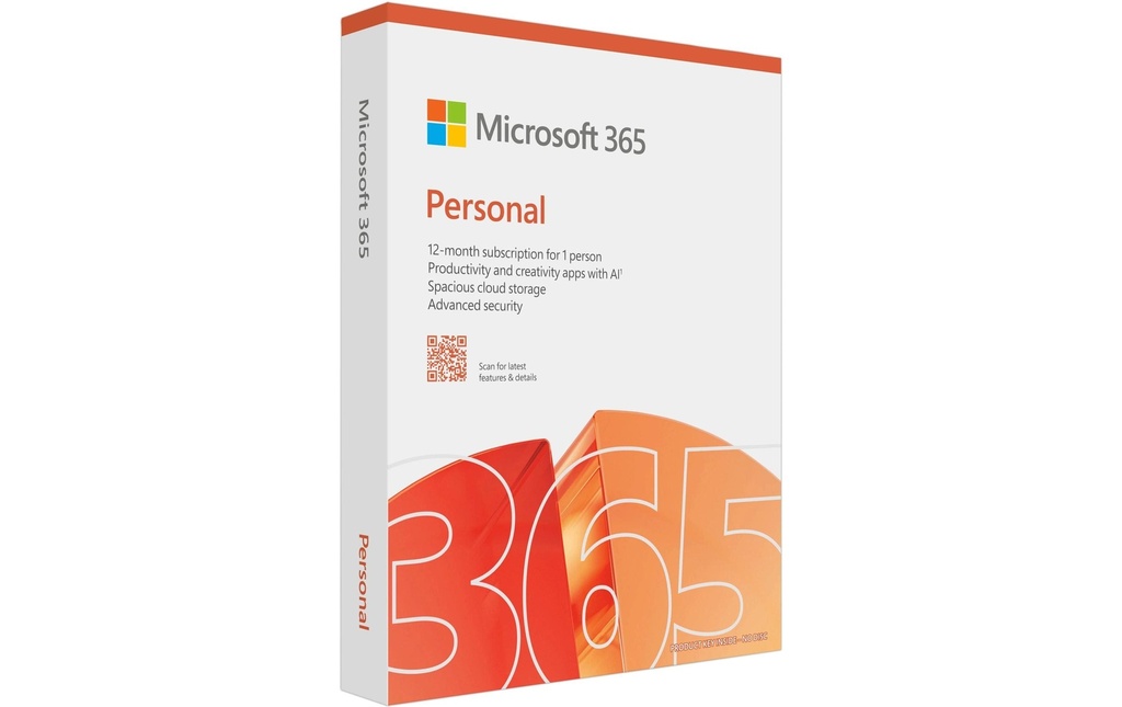 Microsoft 365 Personal Boîte, 1 Utilisateur, Anglais