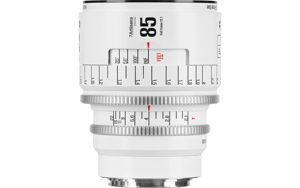 7Artisans Longueur focale fixe 85mm T/2.1 INFINTE Blanc – Canon EF