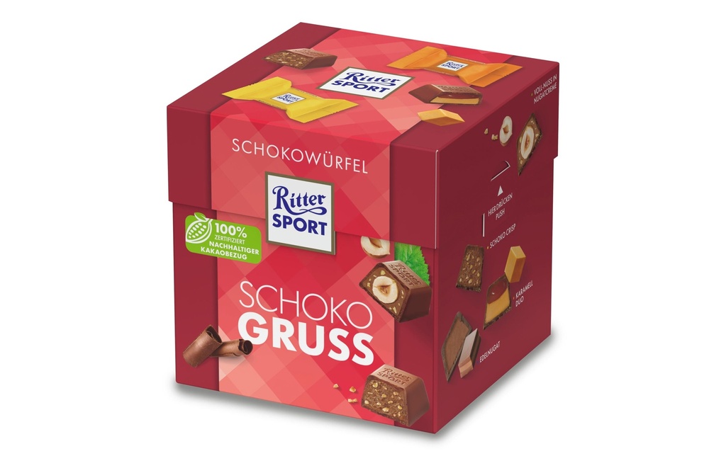 Ritter Sport Cubes de chocolat Nappage au chocolat 176 g