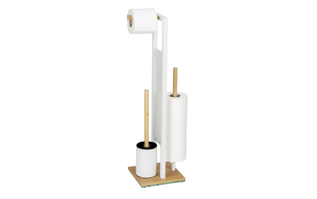 Wenko Accessoires pour toilette Rivalta Brun/Blanc