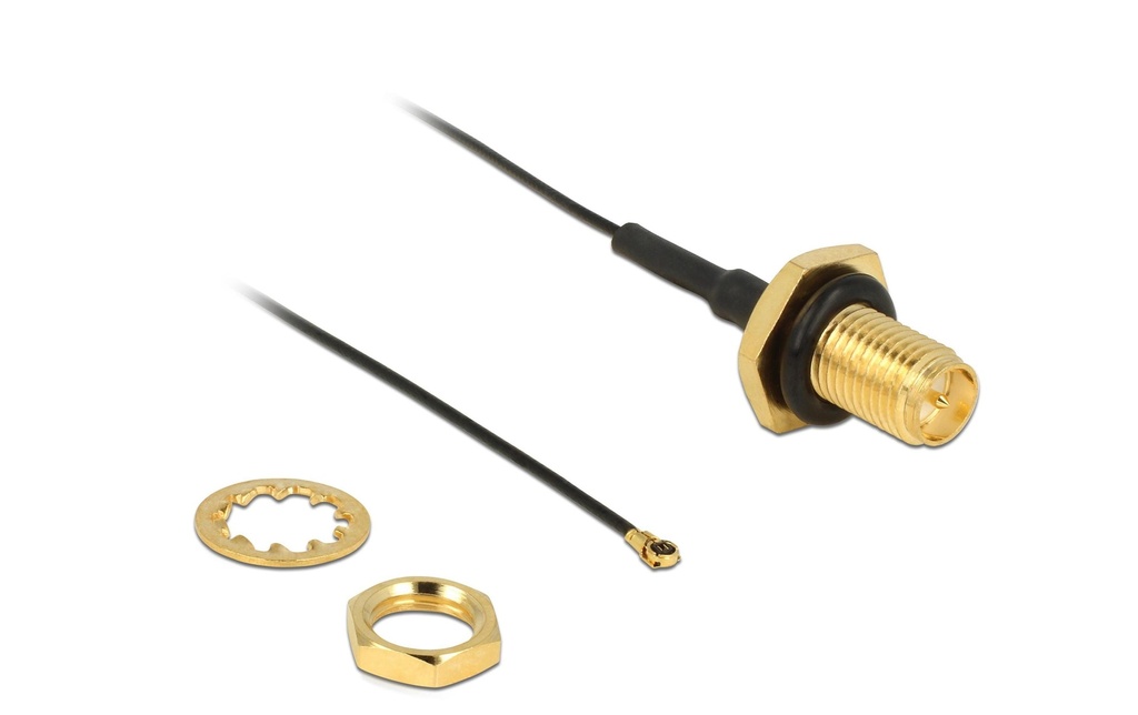 Delock Câbles d’antenne RP-SMA vers MHF 4 20cm, eau protégée