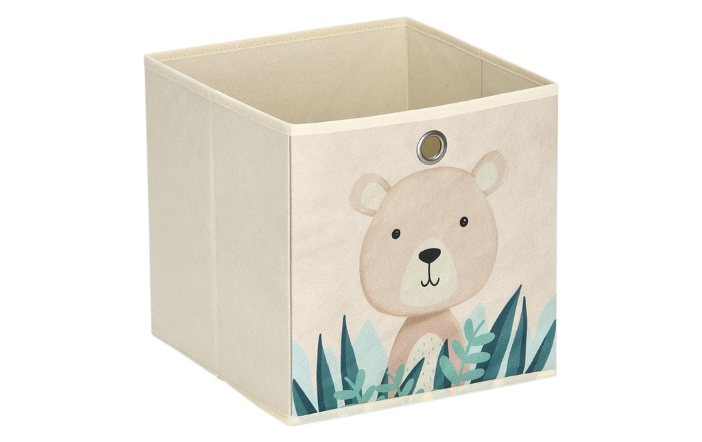 Zeller Present Boîte à jouets Ours 28 x 28 cm