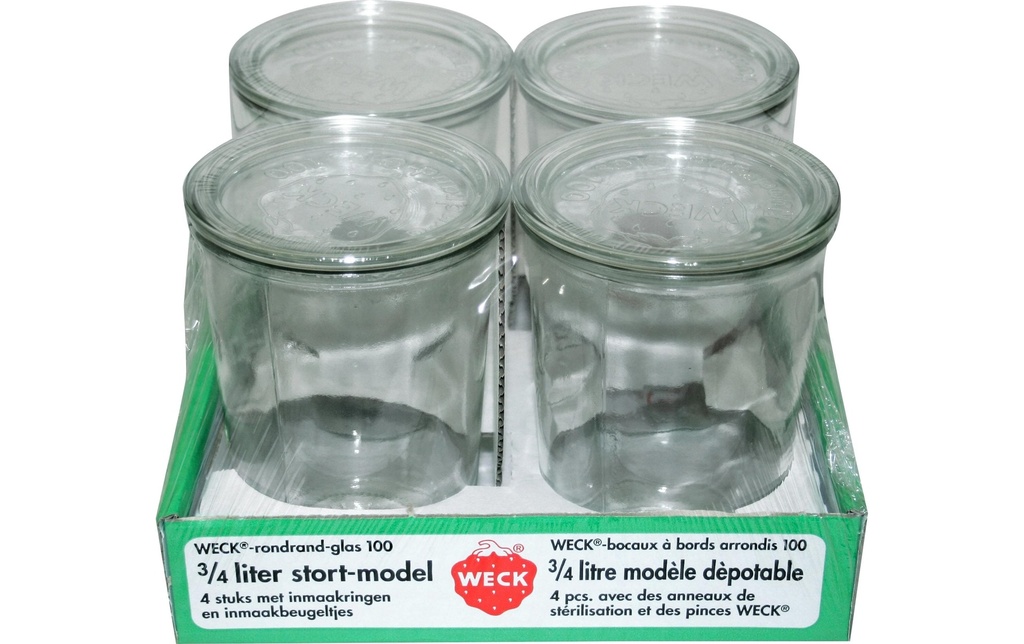 Weck Set de bocaux de conservation 850 ml
