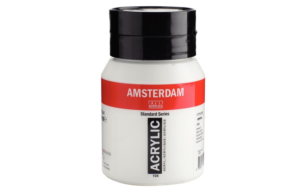 AMSTERDAM Acrylic 500ml blanc zinc (500 pces)