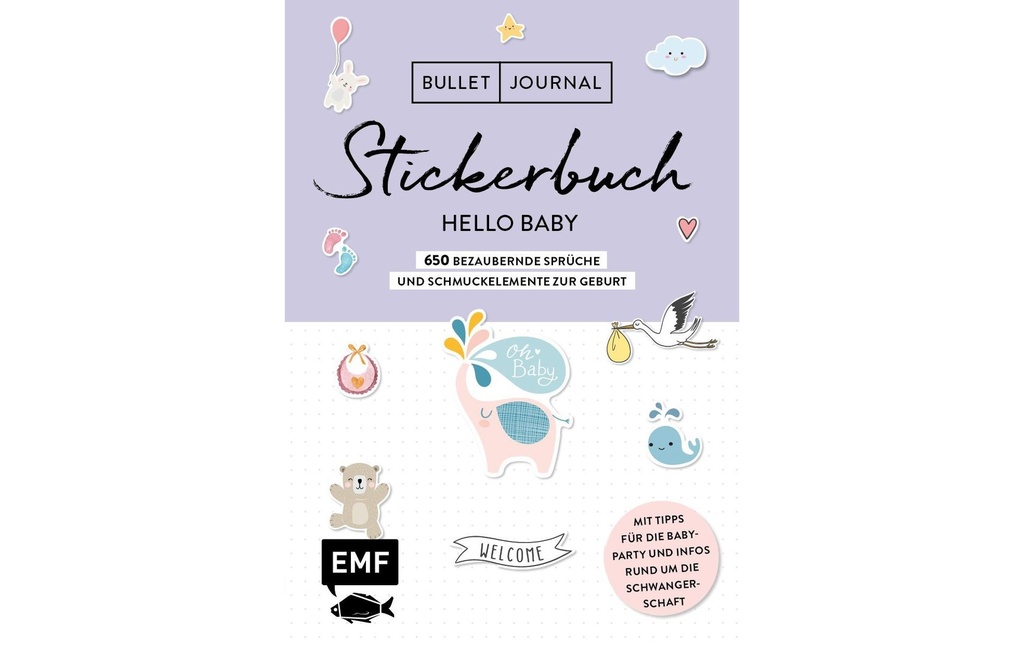 EMF Album d’autocollants Hello Baby 650 pièces
