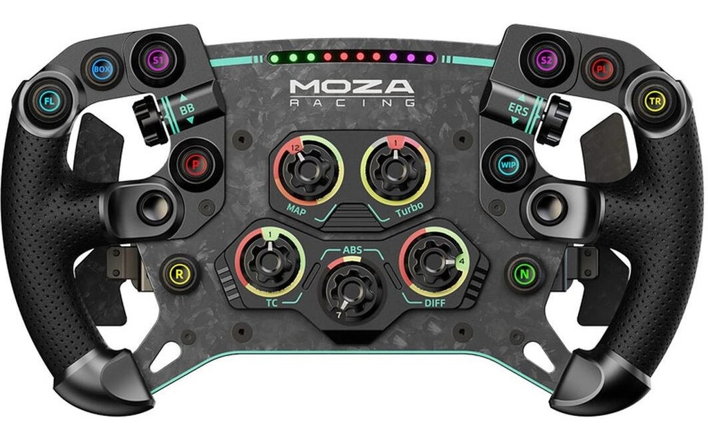 MOZA Racing Volant Racing GS V2P Pele-Microfibra RS056