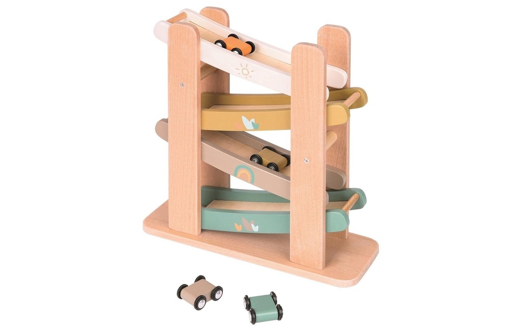 Spielba Holzspielwaren Piste de saut de voiture
