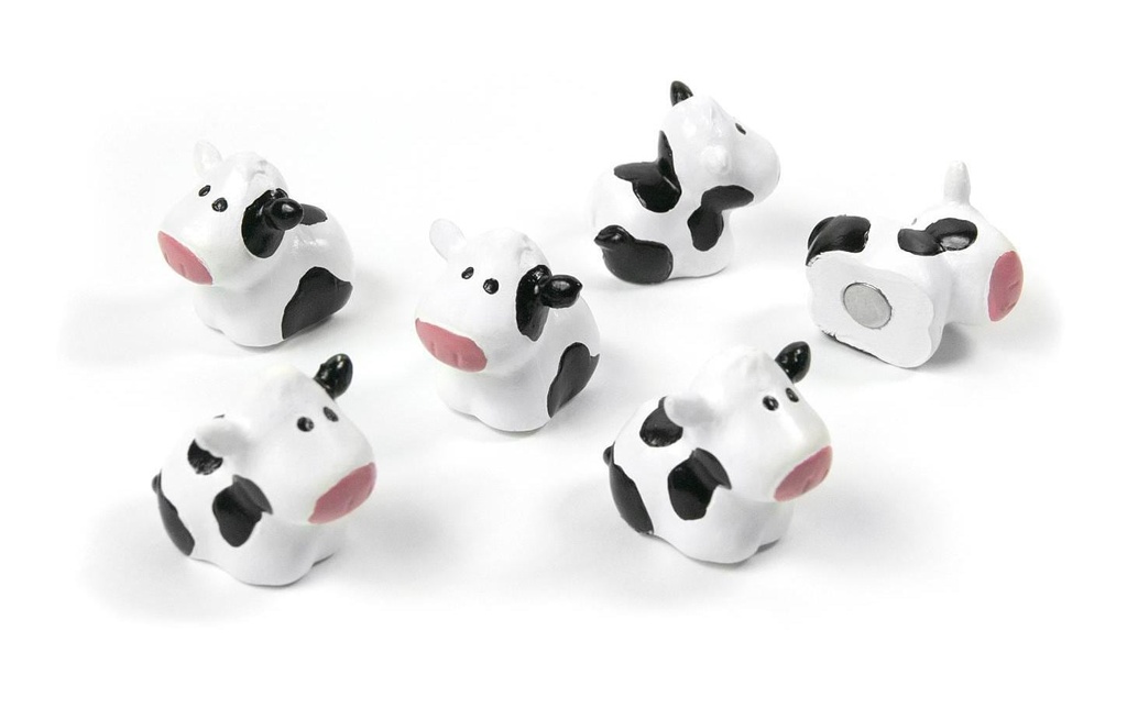 Trendform Aimant Cow Noir/Blanc, 6 Pièce/s