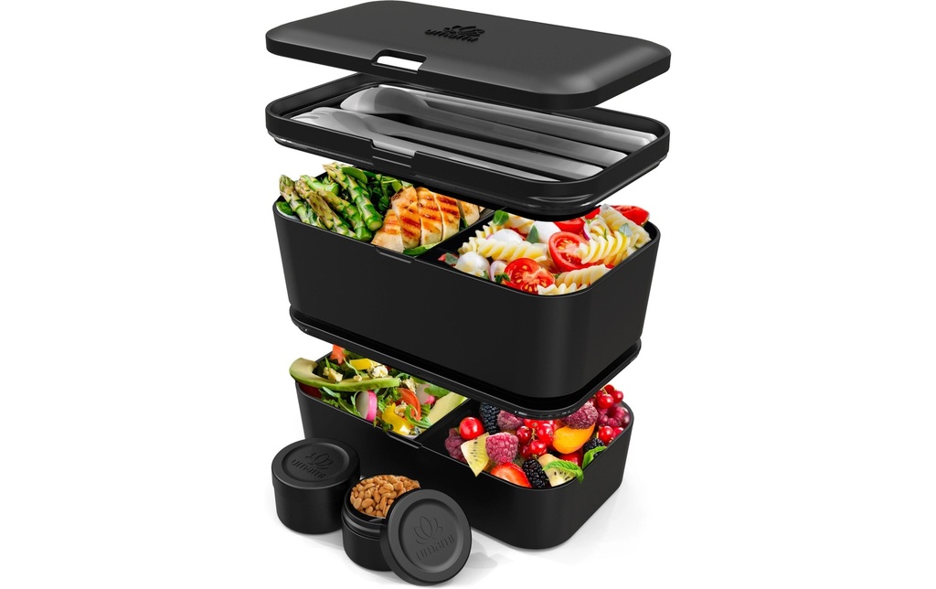 Umami Boîte casse-croûte Nestable L Onyx Black
