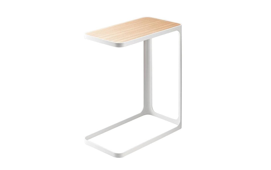 Yamazaki Table d'appoint Frame Blanc/Nature