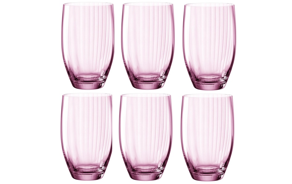 LEONARDO Verre à long drink Poesia 460 ml, 6 Pièce/s, Rose