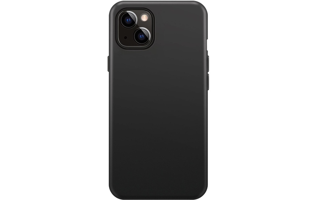 Xqisit Coque arrière Silicone Case AB  iPhone 14 Plus MagSafe Noir