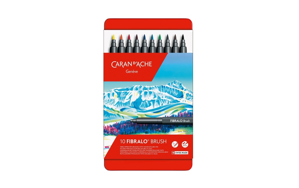 CARAN D'ACHE Feutres Fibralo Brush 10pcs (10 pces)