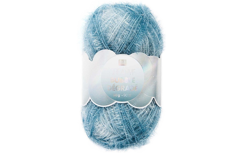 Rico Design Laine Rico Creative Bubble Dégradé 50 g / 90 m, Aqua