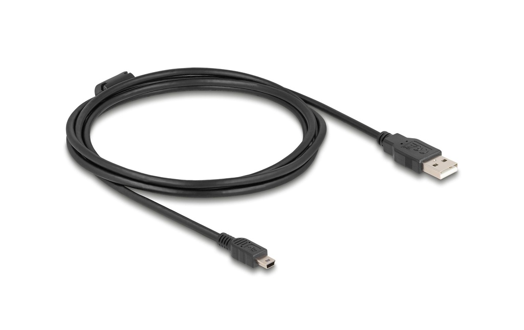 Delock 2m, USB 2.0-A/USB 2.0 Mini-B USB-A - Mini-USB B 2 m