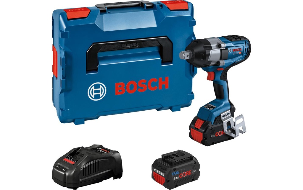Bosch Professional Visseuses à percussion sans fil GDS 18V-1050 H Biturbo 2x 8.0Ah ProCORE