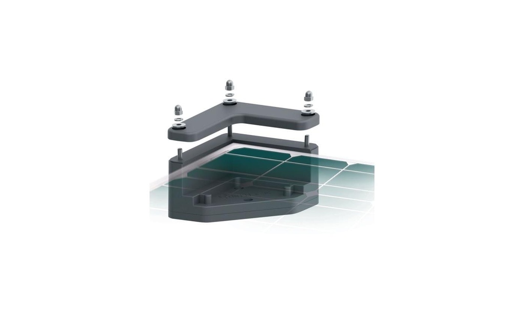 UNITECK Coin de fixation pour panneaux solaires 40 mm