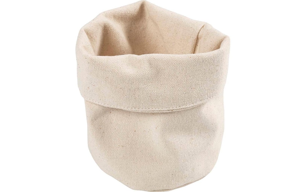 Creativ Company Kits de bricolage tissu Corbeilles en tissu 14.5 x 9 cm, naturel clair, 2 pièces