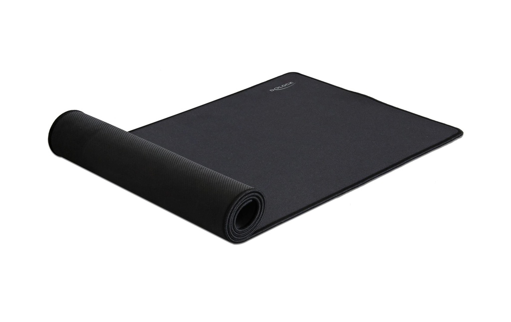 Delock Tapis de souris de gaming 12557 déperlant, noir