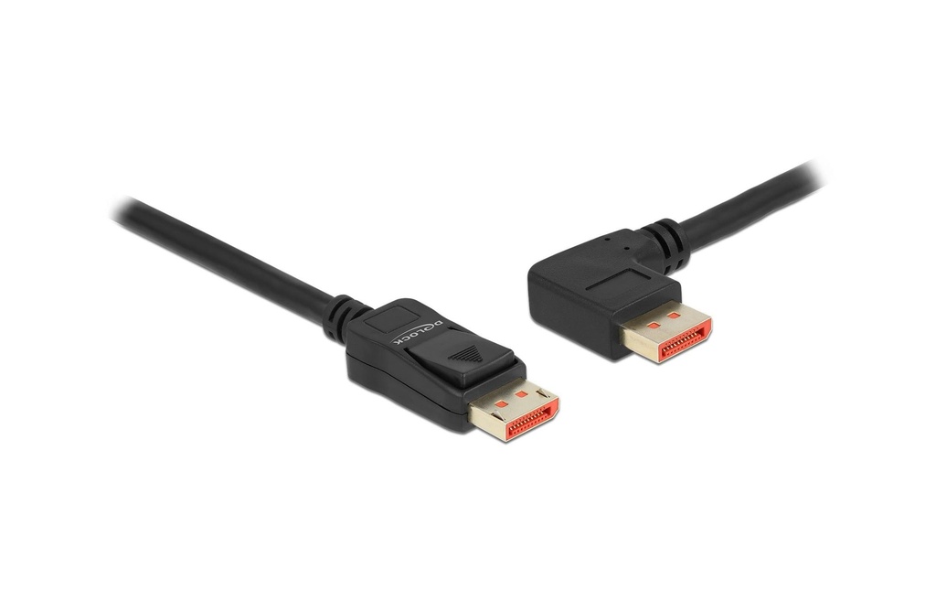 Delock Câble Coudé à gauche DisplayPort - DisplayPort, 1 m