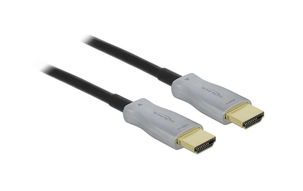 Delock Câble optique 4K 60Hz HDMI - HDMI, 30 m, Noir