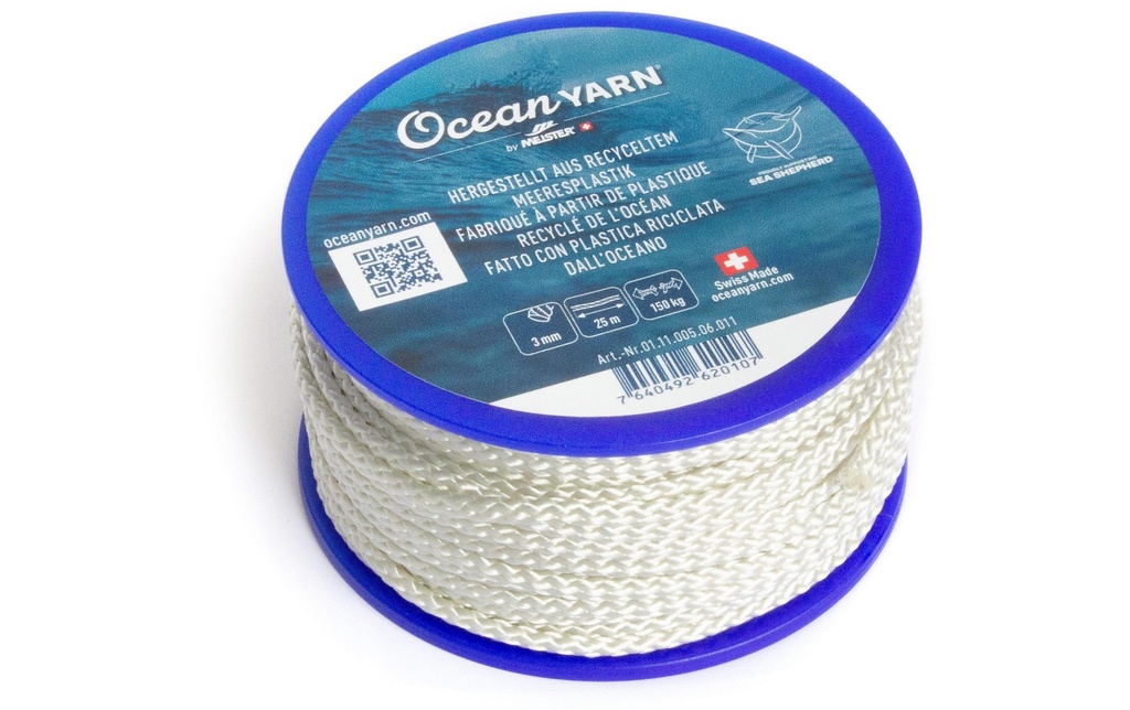 Meister Corde OceanYarn Ø 3 mm, 25 m, 150 kg, Blanc