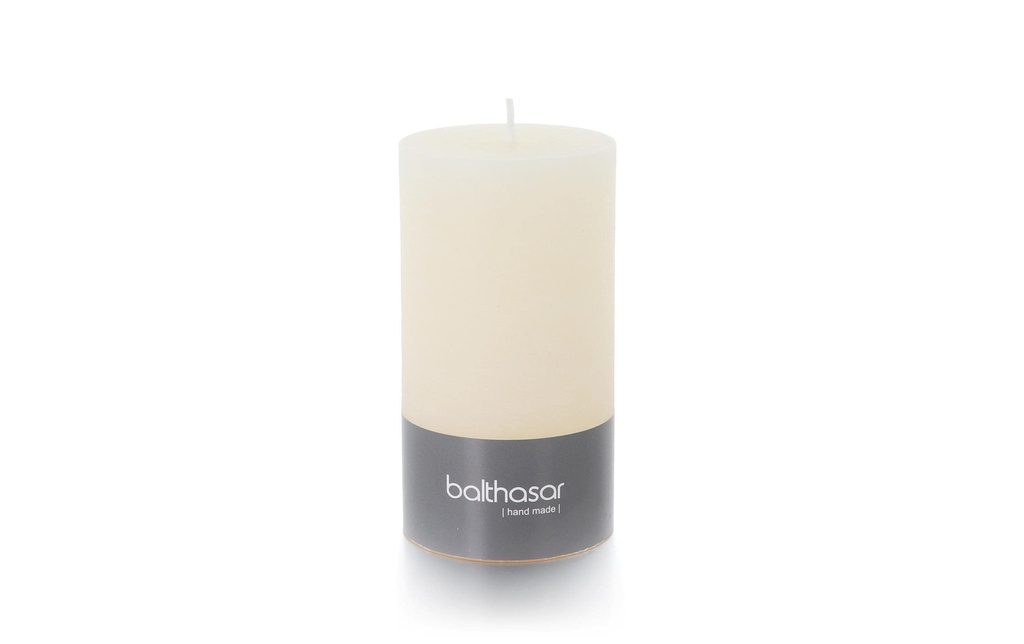 balthasar Bougie cylindrique Rustico 13 cm x 7 cm, Ecru