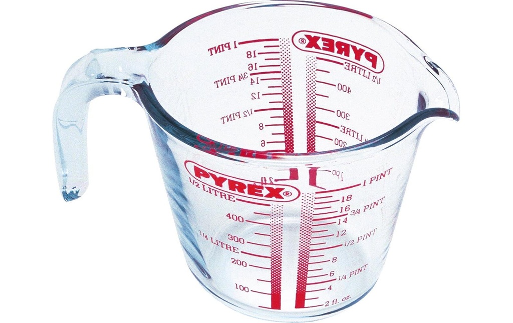 Pyrex Verre mesureur 0.5 L, 16 x 12 x 12 cm
