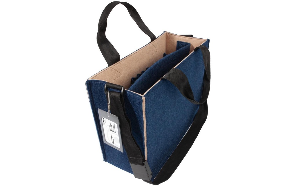Sigel Desk Sharing Bag Bicolor M, bleu/beige 15.4 Beige
