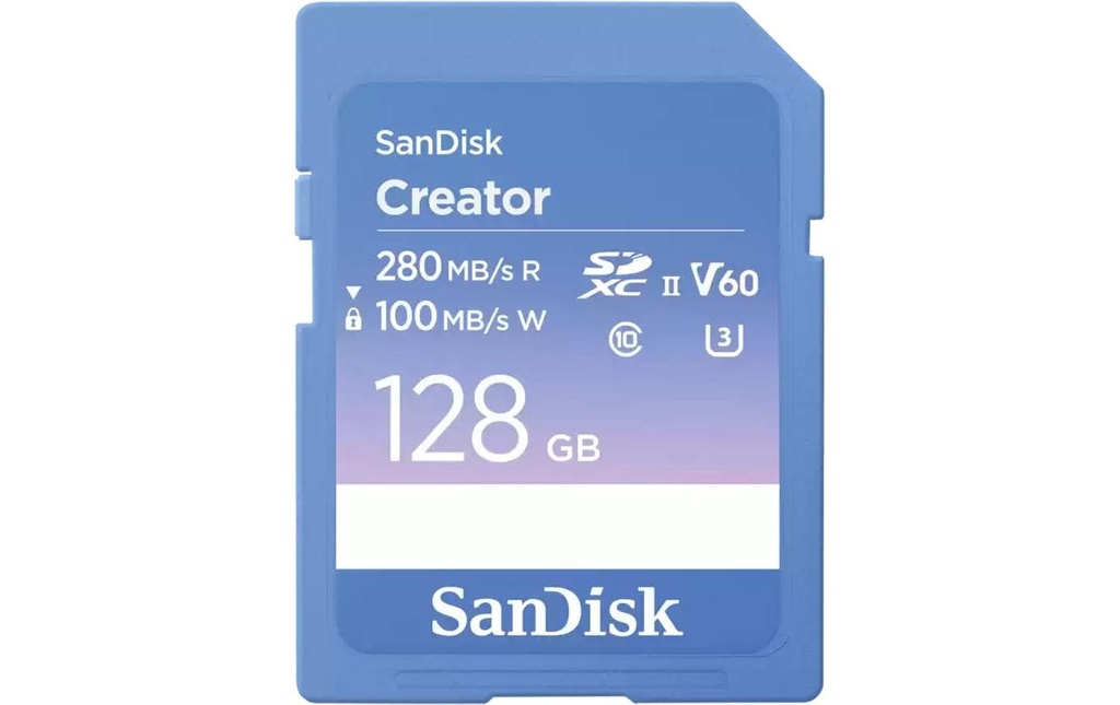SanDisk Carte SDXC Creator UHS-II 128 GB