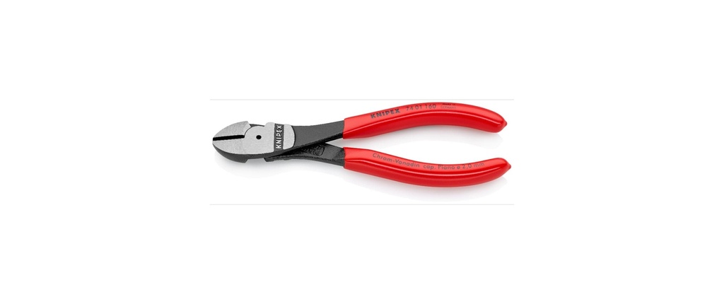 Knipex Pinces coupantes de côté à forte démultiplication 160 mm