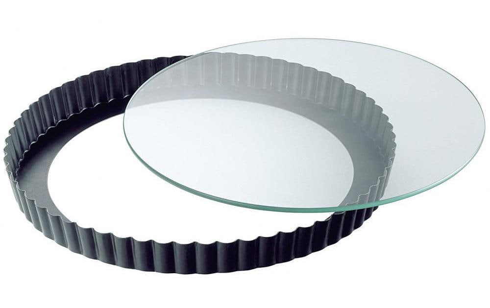 Kaiser Moule à tarte avec plateau en verre 28 cm