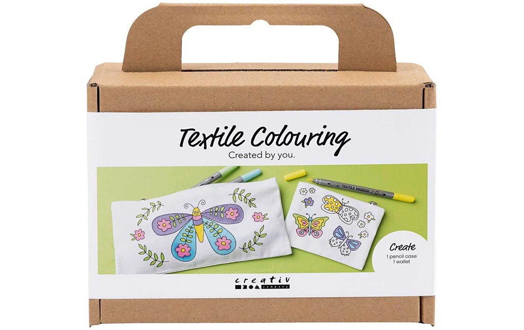 Creativ Company Kits de bricolage Tissu Papillons, couleurs pastel