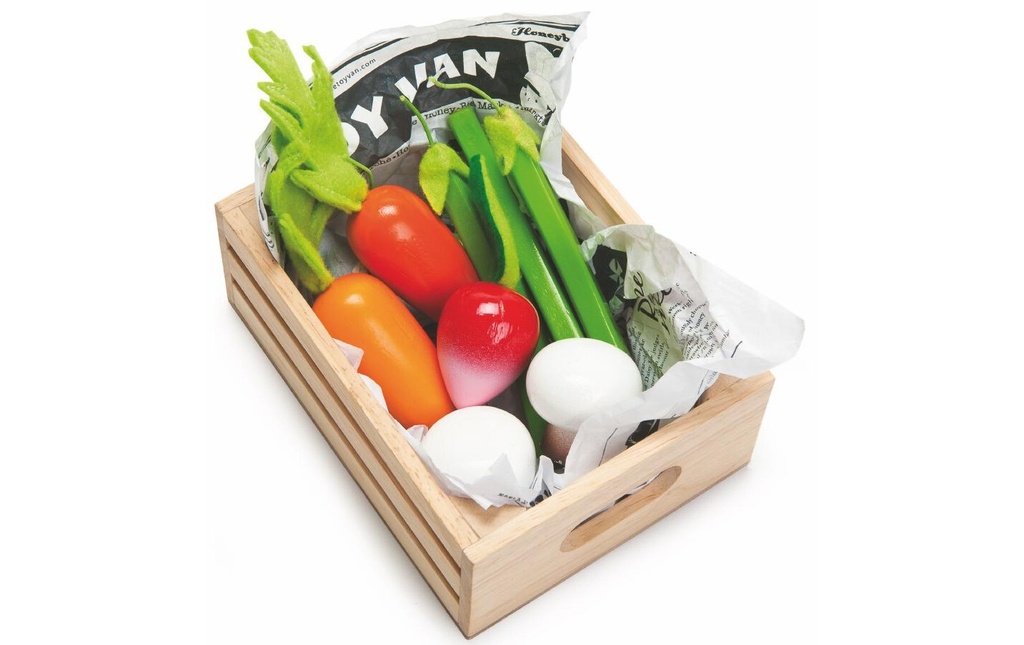 LE TOY VAN Aliments jouets Caisse de légumes