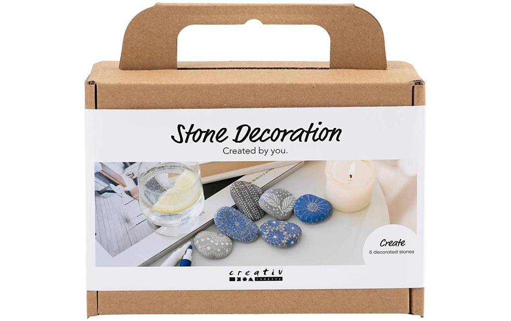 Creativ Company Kits de bricolage Peindre des pierres Bleu