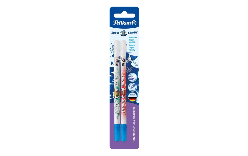 Pelikan Effaceur d'encre Super Sheriff M 2 pièces