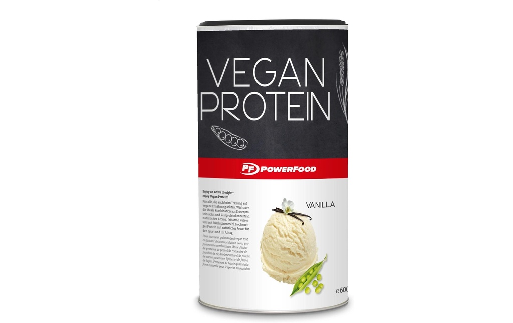 PowerFood Poudre Vegan Vanille 600 g
