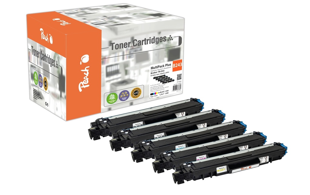 Peach Toner Brother TN-243 2x noir, 1x cyan, magenta, jaune