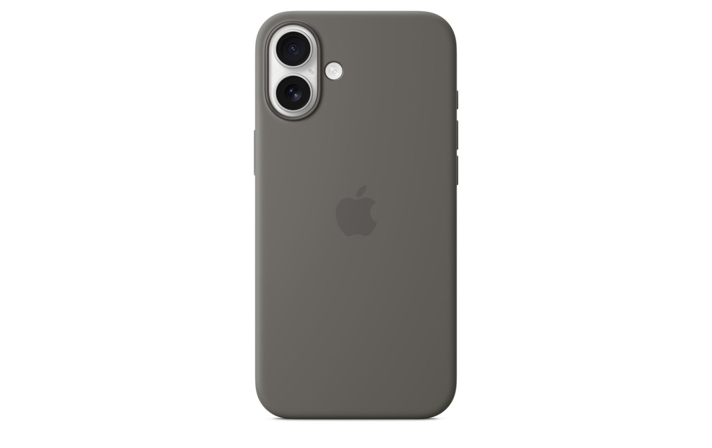 Apple Etui en silicone avec MagSafe iPhone 16 Plus Gris pierre