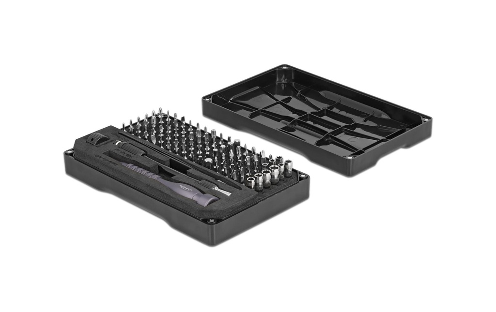 Delock Kits d’outils Tournevis de précision 106 pièces