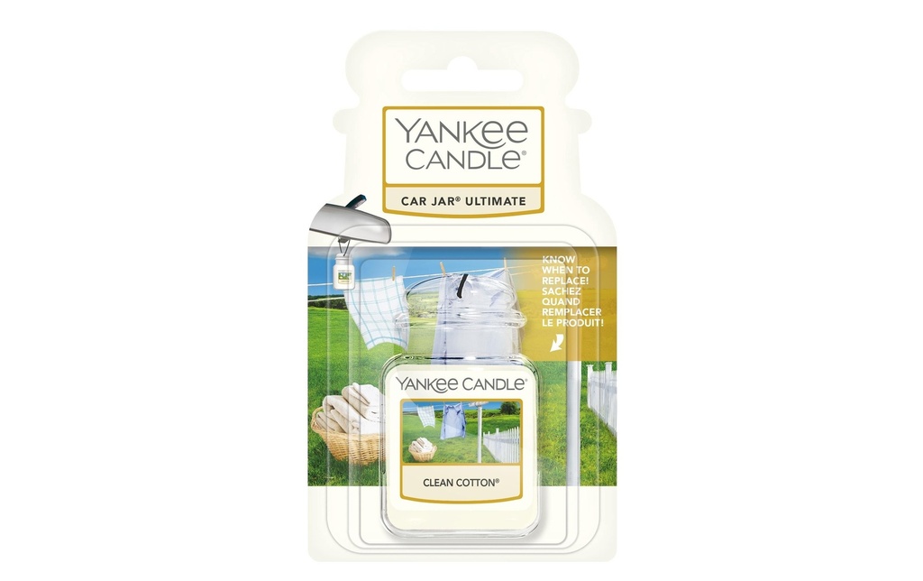 Yankee Candle Désodorisant pour voiture Car Jar Ultimate Clean Cotton
