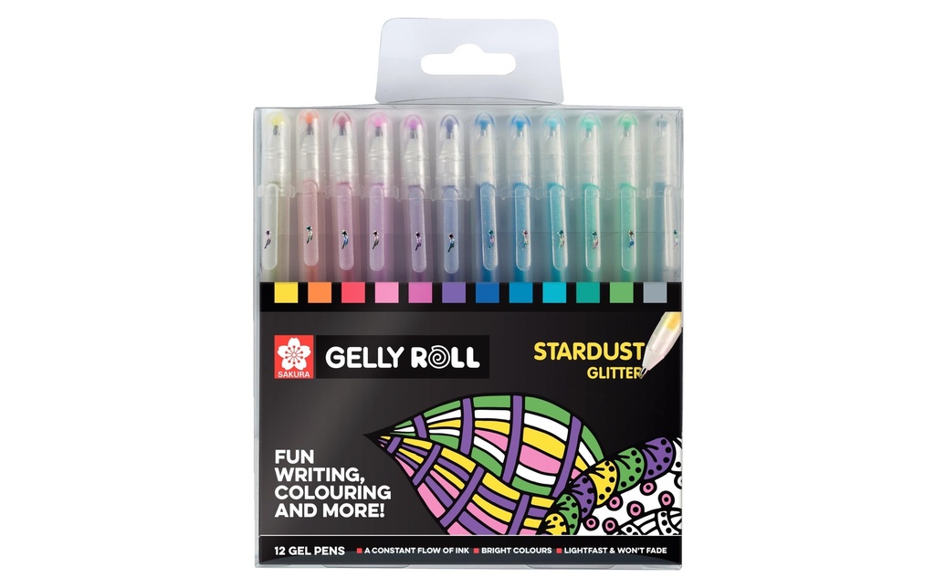 SAKURA Roller gel Gelly Strdust 12pcs (12 pces)