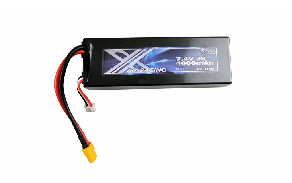 Amewi Batterie RC LiPo 4000 mAh 7.4 V 45C XT60