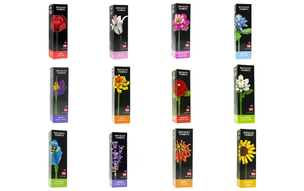Sombo Fleurs à assembler avec différentes briques assorti