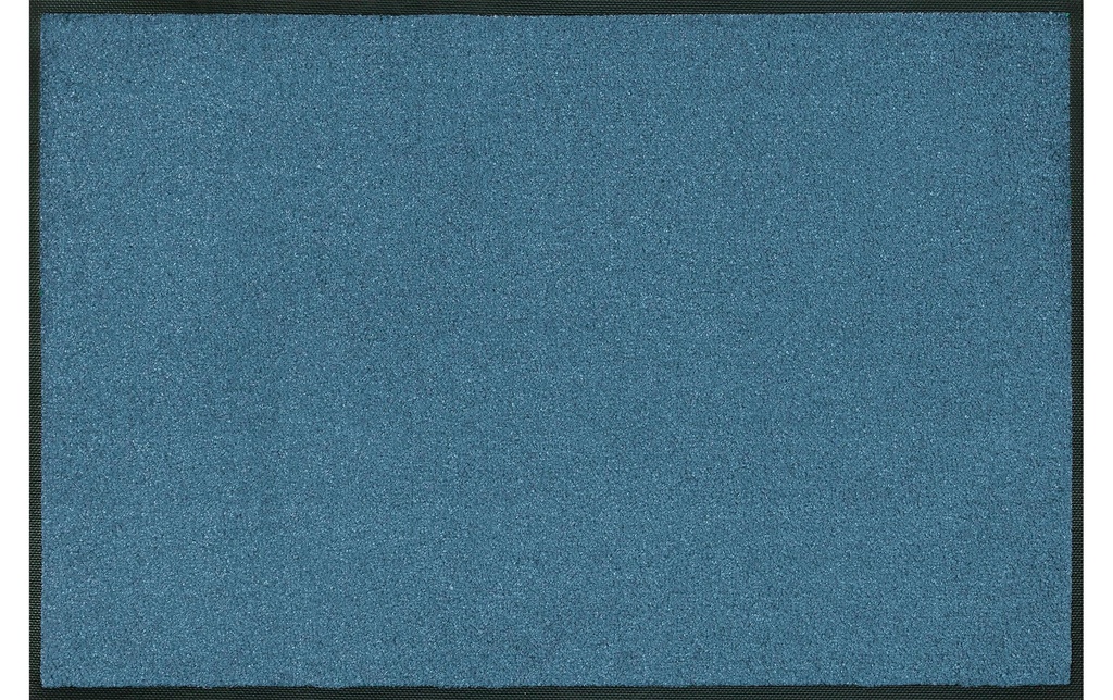 wash+dry Tapis de sol Bleu acier, 75 cm x 120 cm