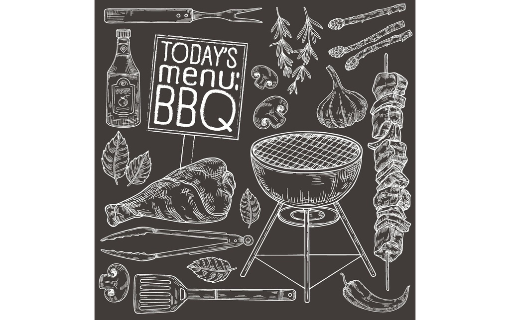 Paper + Design Serviettes en papier BBQ Today 33 cm x 33 cm, 20 Pièce/s