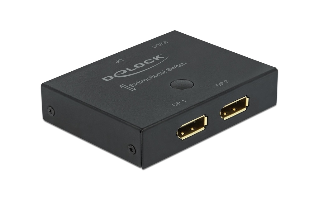 Delock Boîte de commutation 2 Port Displayport 8K/30 Hz bidirectionnel